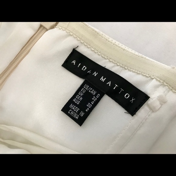 Aidan Mattox Faux Leather Strapless Dress - NWT - Picture 4 of 8